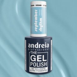 Andreia Professional - The Gel Polish - Solvent Free Gel - September Rhythm Ltd Collection - Colour SR5 Sky Blue - 10.5ml - Image 3