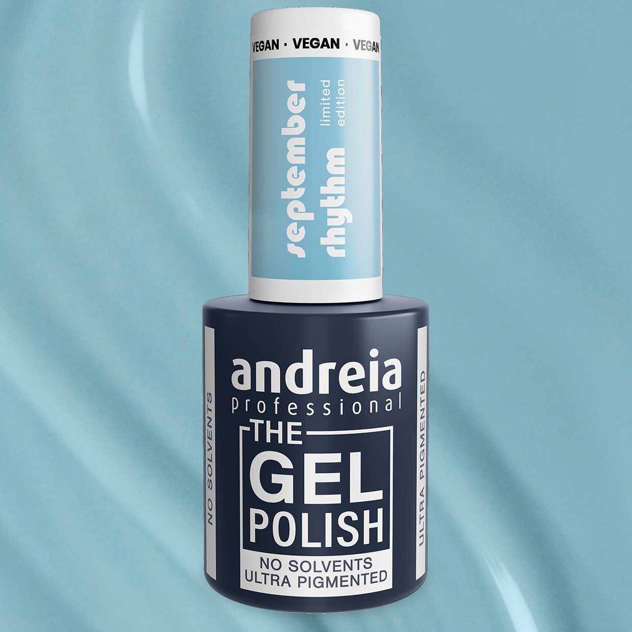 Andreia Professional - The Gel Polish - Solvent Free Gel - September Rhythm Ltd Collection - Colour SR5 Sky Blue - 10.5ml - Image 3