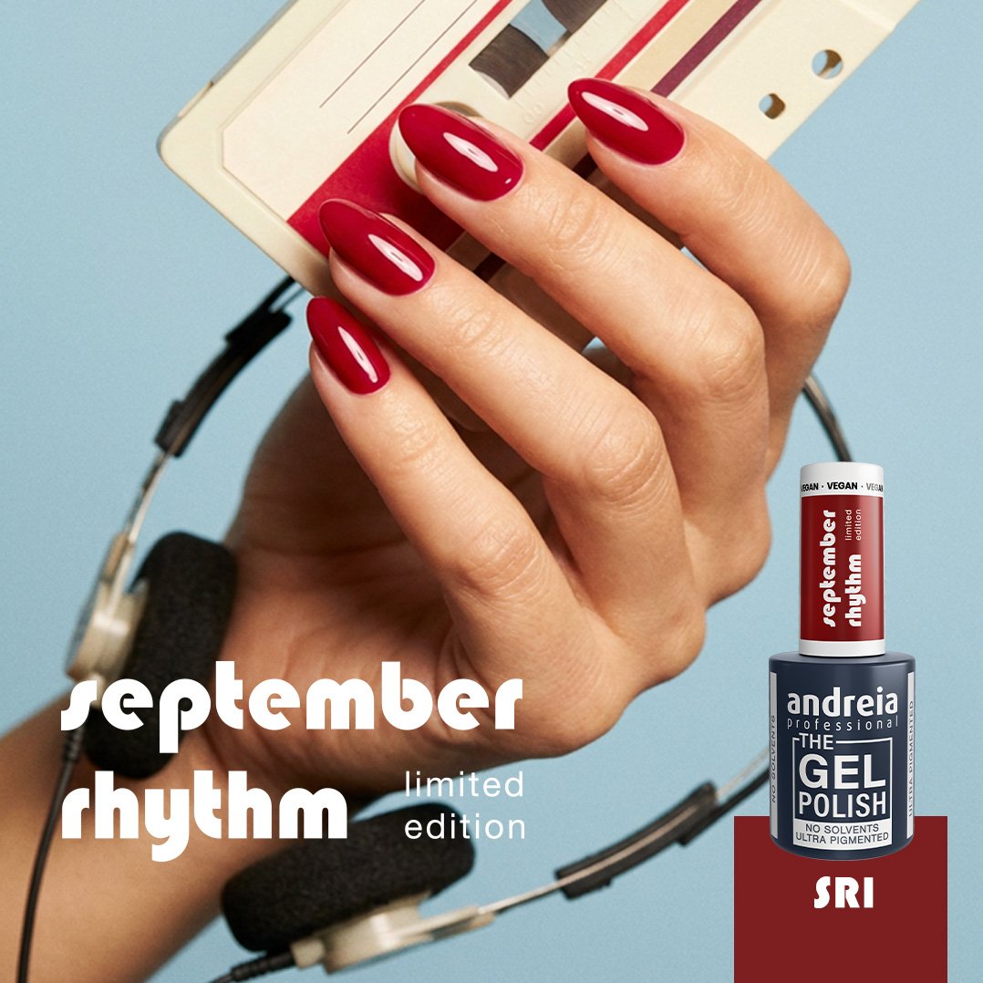 Andreia Professional - The Gel Polish - Solvent Free Gel - September Rhythm Ltd Collection - SR1 Cherry Red - 10.5ml - Image 2