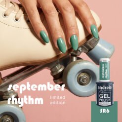 Andreia Professional - The Gel Polish - Solvent Free Gel - September Rhythm Ltd Collection - Colour SR6 Sage Green - 10.5ml - Image 2