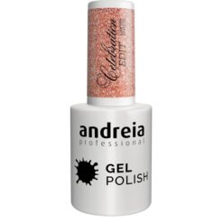 Andreia Professional Gel Polish - Celebration Edit Ltd Collection - CE2 Sparkling Rose Gold with Multidimensional Glitter