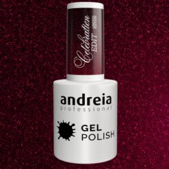 Alternative view of Andreia Professional Gel Polish - Celebration Edit Ltd Collection - CE5 Rich Burgundy with Red-Toned Reflections and Subtle Multidimensional Shimmer
