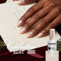 Alternative view of Andreia Professional Gel Polish - Celebration Edit Ltd Collection - CE1 Sheer Pearly Nude with Delicate Micro-Shimmer