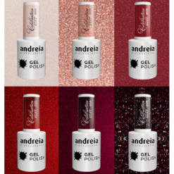 Andreia Professional Gel Polish - Celebration Edit Limited Collection - Set of 6 Colours + Free Mini Stand